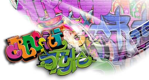 Aufkleber im Grafitty Hip Hop Style