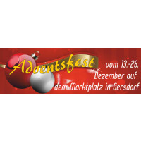 Werbeplanen Adventsfest