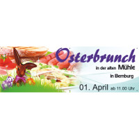 Veranstaltungstransparent Osterbrunch