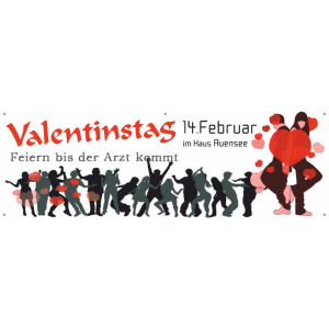 Werbebanner Valentinstag Party