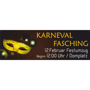 Werbeplane Karneval Fasching