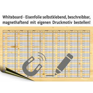 Whiteboard Folie, Eisenfolie selbstklebend, beschreibbar, mit eigenen Druckmotiv bestellen!