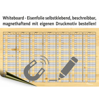 Whiteboard Folie, Eisenfolie selbstklebend, beschreibbar, mit eigenen Druckmotiv bestellen!