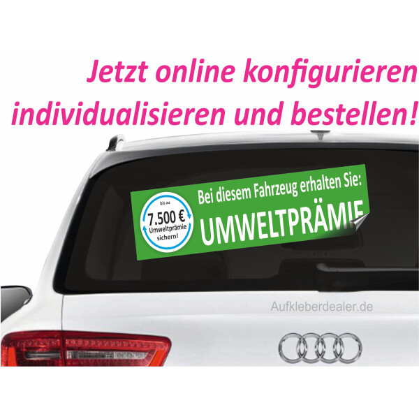 Aufkleber Umweltprämie Dieselprämie