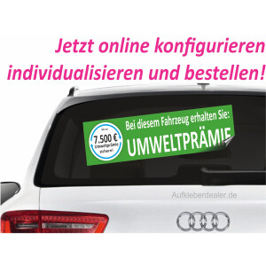 Aufkleber Umweltprämie Dieselprämie