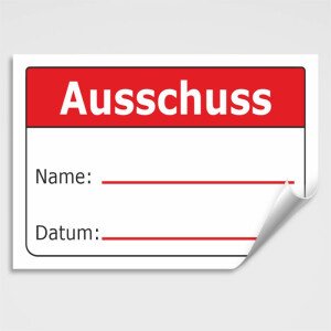 Aufkleber Ausschuss