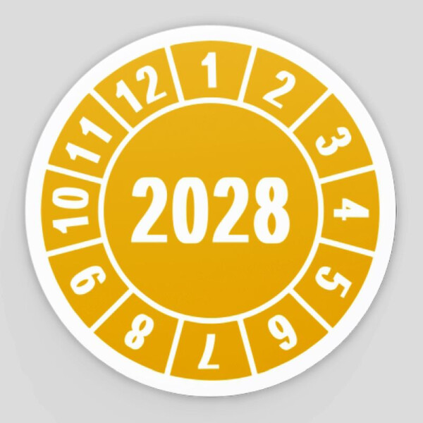 Prüfplakette Jahresprüfplakette 2028