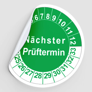 Mehrjahrespr&uuml;fplakette gr&uuml;n