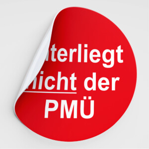 Pr&uuml;fplaketten unterliegt nicht der PM&Uuml;