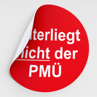 Prüfplaketten unterliegt nicht der PMÜ