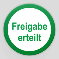 Prüfplaketten Freigabe erteilt