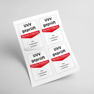 Grundplakette UVV gepr&uuml;ft