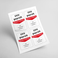 Grundplakette UVV geprüft