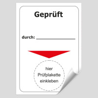 Grundplakette Geprüft durch