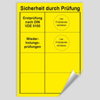 Grundplakette Erstprüfung - Wiederholungsprüfung