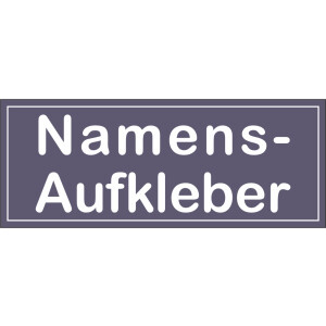 Namensaufkleber - Aufkleber Namen