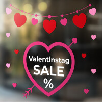 Aktionsaufkleber Valentinstag