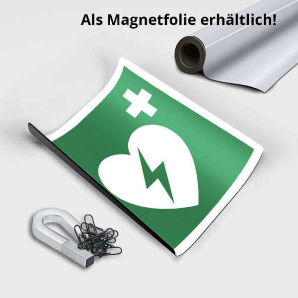 Rettungszeichen Defibrillator