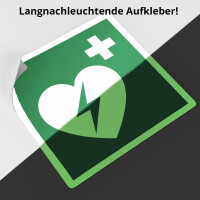 Rettungszeichen Defibrillator