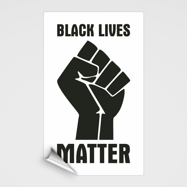 Aufkleber "black lives matter"