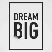 Wandtattoo "Dream Big"