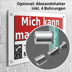 &quot;man kann mich mieten&quot; Schild oder Aufkleber