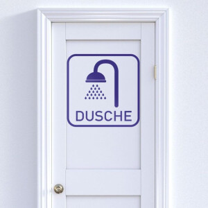 DUSCHE Hinweisschild, Dusche Piktogramm im Plot