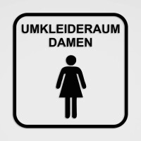 Umkleidekabinen Schild Damen, Aufkleber Symbol Umkleide,...