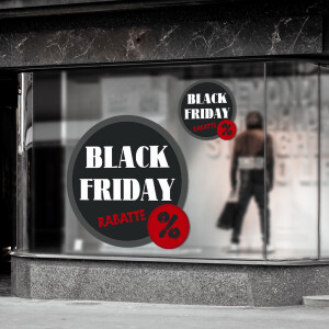 Black Friday Schaufenster-Werbung