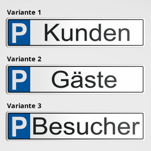 Parkplatz für Kunden Gäste Besucher