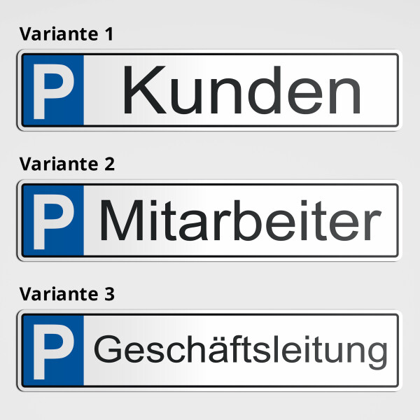 Parkplatz für Mitarbeiter, Geschäftsleitung und Kunden