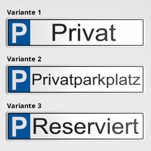 Privatparkplatz - Parkplatz Reserviert