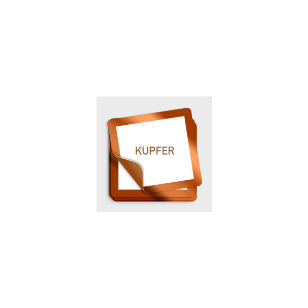 Aufkleber Kupfer metallic