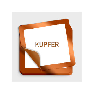 Aufkleber Kupfer metallic