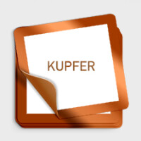 Aufkleber Kupfer metallic