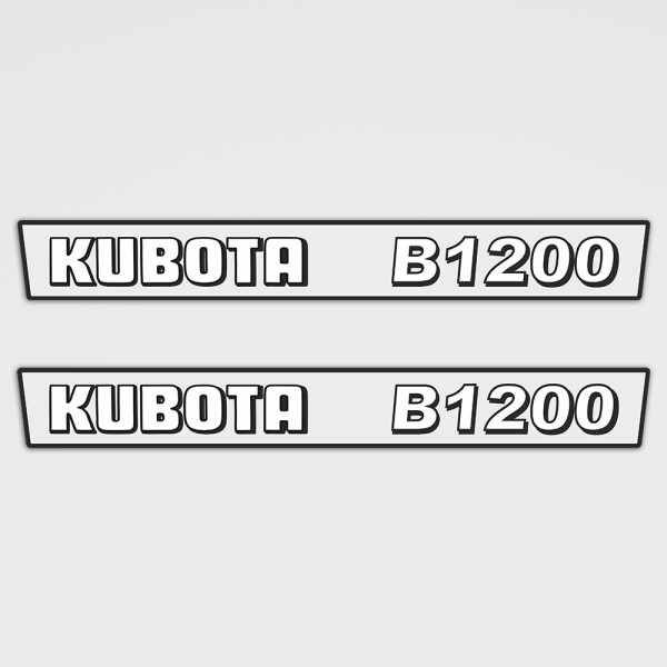 Kubota B1200 Aufkleber Set