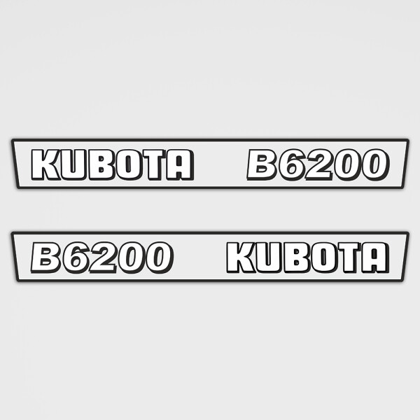 Kubota B6200 Aufkleber Set