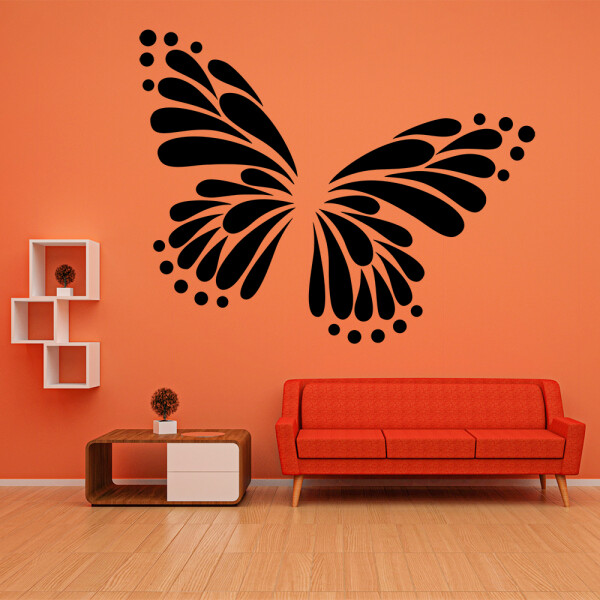 Wandtattoo Schmetterling Silhouette