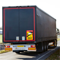 5er Set LKW AUFKLEBER - Toter Winkel Attention –...