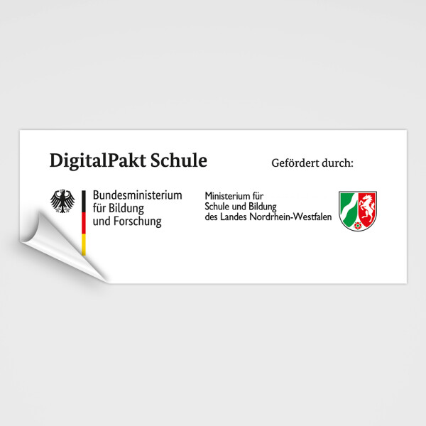 Digitalpakt Schule Aufkleber