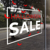 Schaufensterdekor Halloween Sale