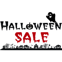 Schaufensterdekor Halloween Sale