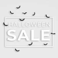 Schaufensterdekor Halloween Sale