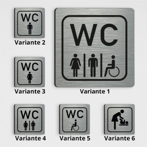 WC Hinweisschild WC Schild Damen, Herren, Behinderten - WC