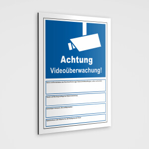 Videoüberwachung Schild nach Art.13 DSGVO...