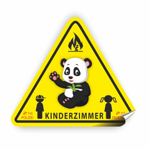 Reflektierender Kinderzimmeraufkleber f&uuml;r mehr Sicherheit im Brandfall von der Feuerwehr empfohlen!