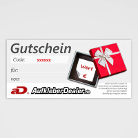 Gutschein - www.AufkleberDealer.de