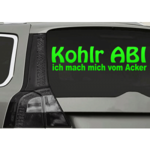 Abituraufkleber &quot;Kohlr ABI &quot;