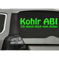 Abituraufkleber &quot;Kohlr ABI &quot;