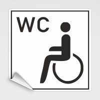 Behinderten-WC Aufkleber